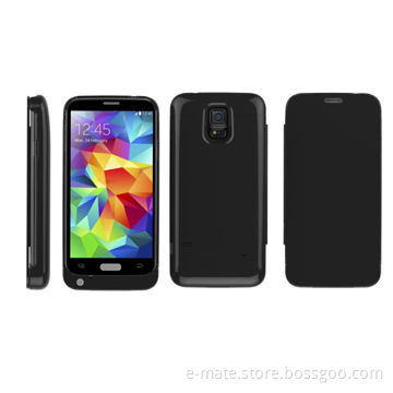 Power Case for Samsung S5, with Protective Cover and Kick Stand for Video Watching and Face-time